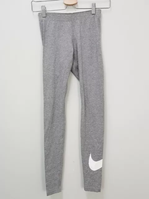 NIKE Womens Size XS or 8 Grey Club Logo Leggings