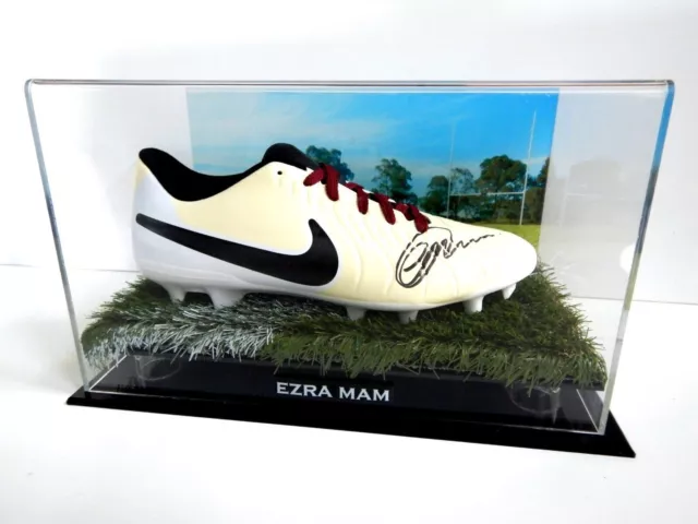 Chaussure de football signée Ezra Mam NRL - Preuve COA - Brisbane Broncos