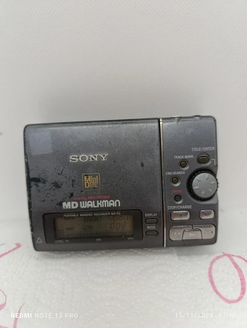 Enregistreur MiniDisc Sony MZ-R3 Walkman - Portable, Testé, Occasion En Gris, Modèle Vintage