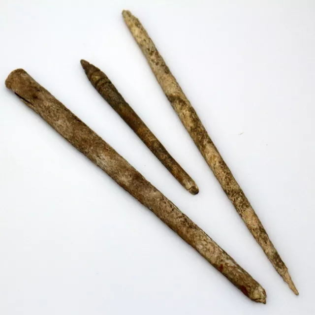 Lot Of 3 Late Roman Early Byzantine Hair Pins-Ca 400-500 Ad