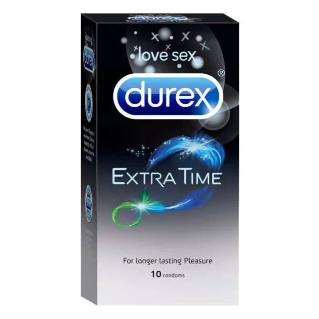 Durex Performa Extended Pleasure condoms Delay prolong 10 Pieces