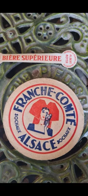 Ancien Sous Bock Bière de Sochaux Brasserie Franche-Comté Alsace