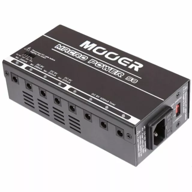 Mooer Audio Macro Power S8 8 Ports isoliertes Pedal Netzteil