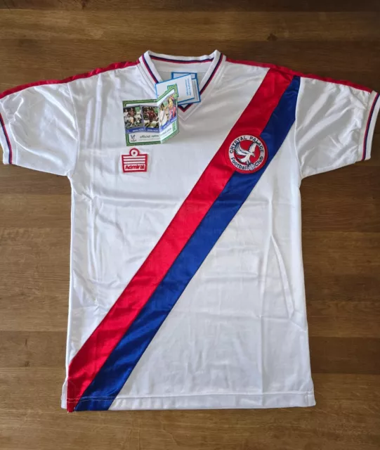 Score Draw Official Retro 1978 Crystal Palace Football Shirt Mens XS