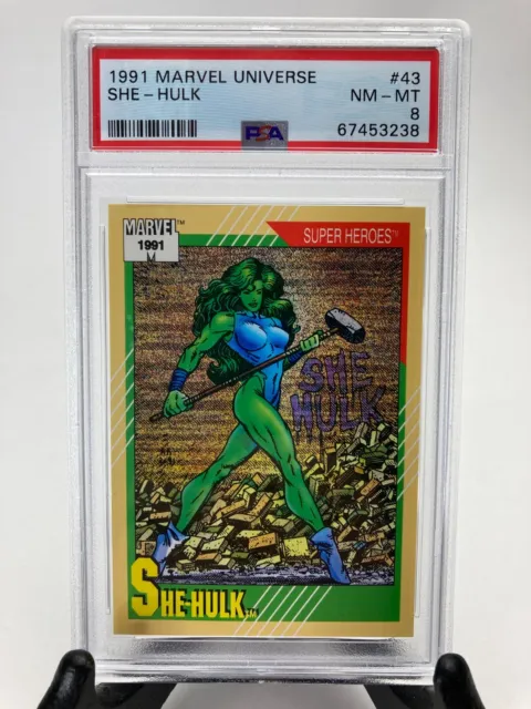 1991 Impel Marvel Universe Series 2 PSA 8 NM-MT She-Hulk #43