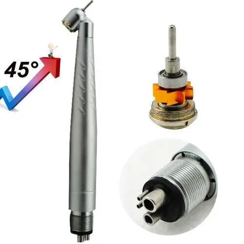 Denshine Dental 45°Surgical Single Spray 4 Hole Handpiece Push Ceramic Cartridge