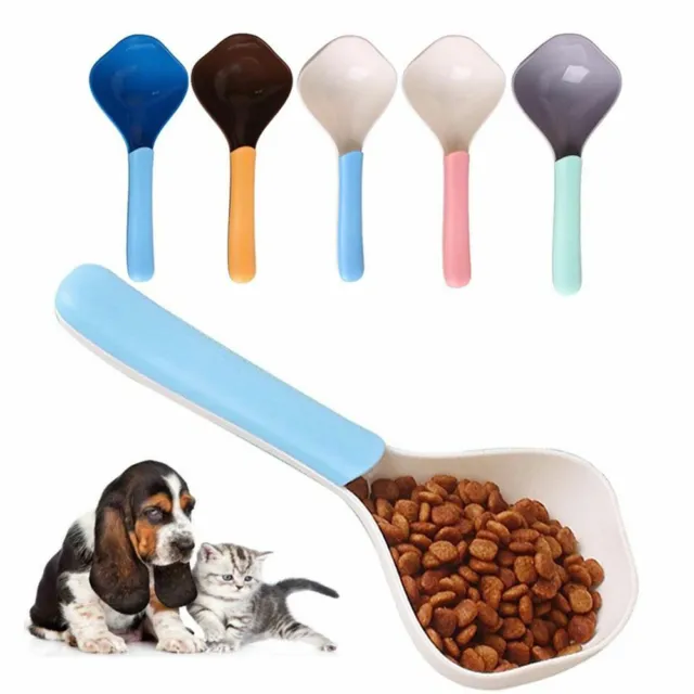 Pet Food Cup Feeding Bowl Kitchen Scale Spoon Measuring Scoop Cup For Dog Cat