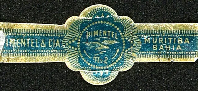 324AtN-BRASIL Vitola-Cigar Band PIMENTEL & CIA. MURITIBA BAHIA Nº 2