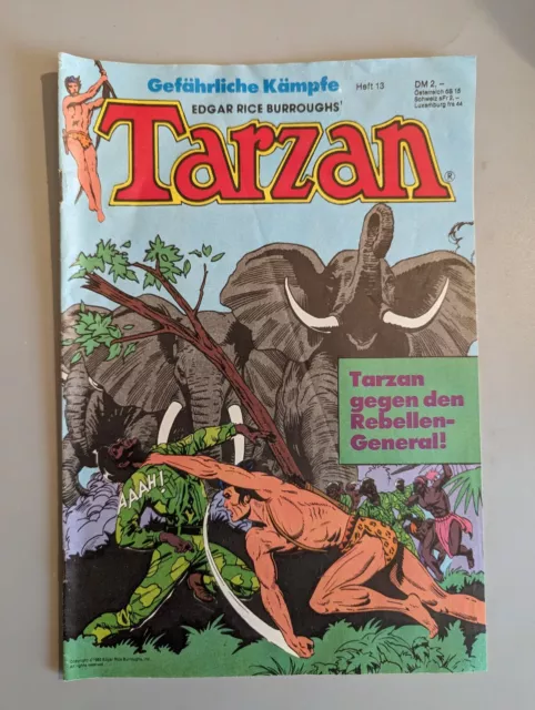 Tarzans Heft 13 - Jahr 1983 - Erstausgabe - Ehapa  Verlag