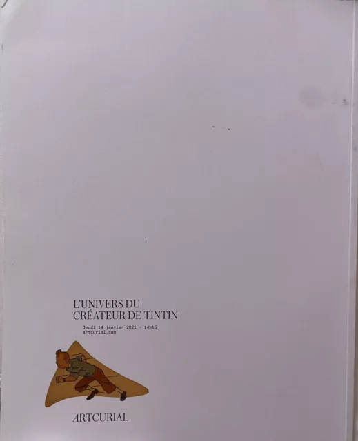 catalogue vente aux enchères lotus Bleu / univers du Créateur De Tintin 2