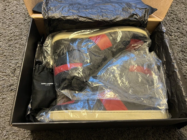 SAINT LAURENT PARIS court classic SL10H EU 41 high top sneakers black red 199.99 PicClick UK