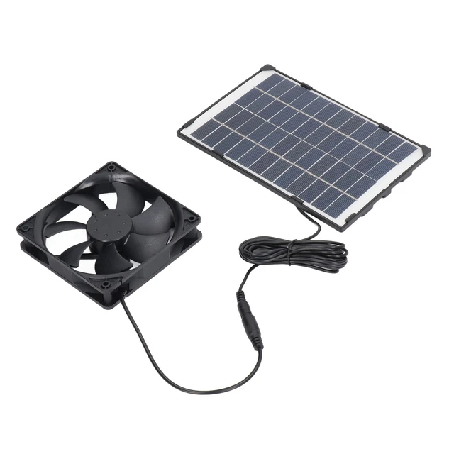 Solar Panel Fan Solar Mini Exhaust Fan Portable Polysilicon Pet