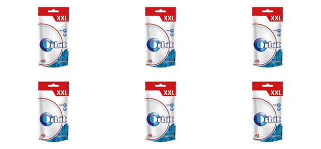 6 gomme da masticare al gusto Orbit SWEETMINT, 2 once. (58 g.)