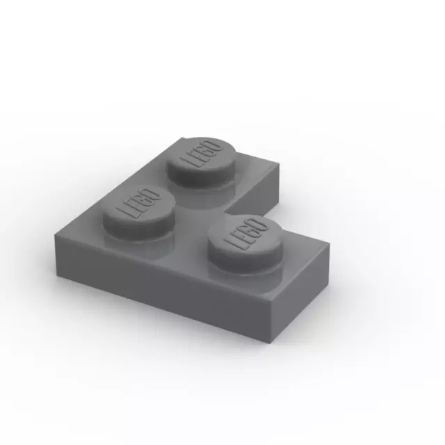 Lego 15x Platte Ecke 2x2 plate corner 2420 dunkelgrau dark bluish gray