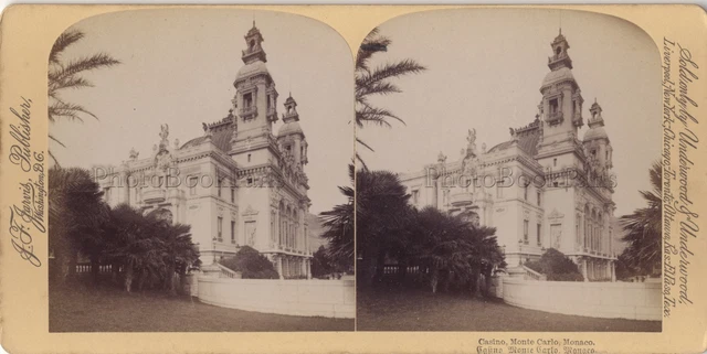 Kasino Monaco Monco-Carlo photo stereo stereoview vintage