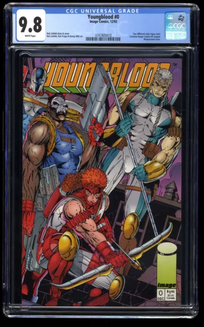 Youngblood #0 CGC NM/M 9.8 White Pages Rob Liefeld Story and Cover! Image