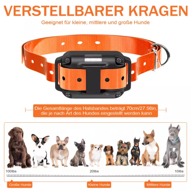 Elektrische Hund Training Halsband Wasserdichte Hund Rinde Halsband Haustier 3