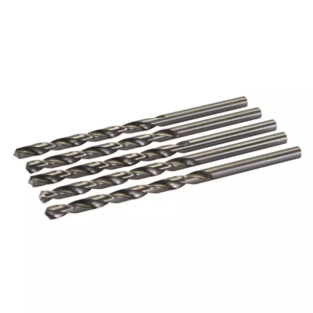 Silverline - Mèches métriques longues en acier rapide HSS-R, 5 pcs