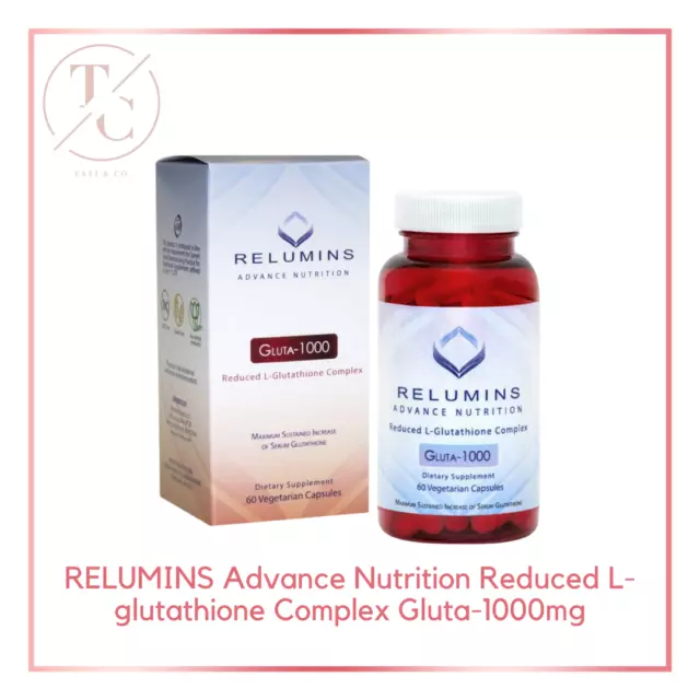 RELUMINS Advance Nutrition Reduced L-glutathione Complex Gluta-1000mg