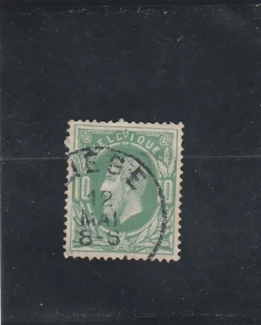 L5315 BELGIQUE TIMBRE N° Y & T 30 de 1869-78 " Leopold II " Oblitéré