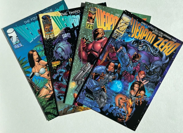 Weapon Zero lot T-4, T-3, T-2, T-1 - first four issues - great condition (NM)