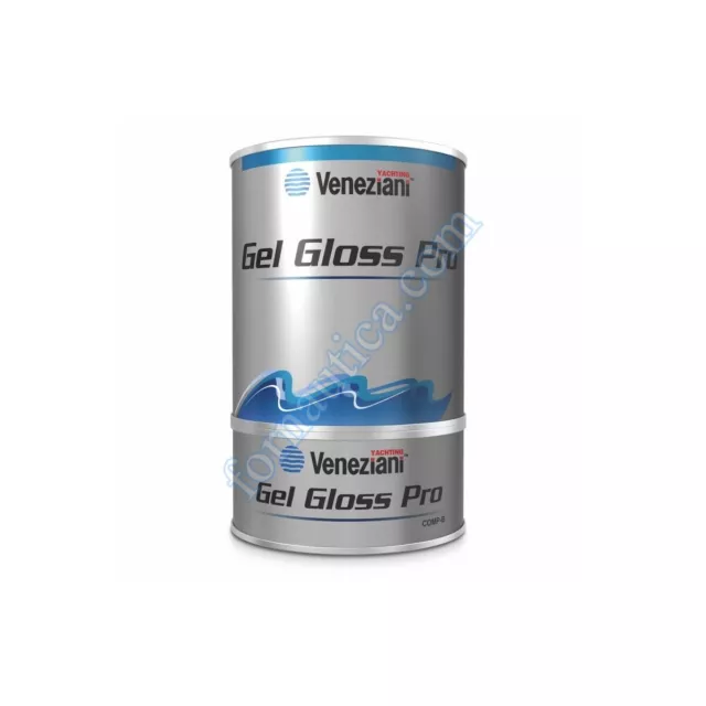 Veneziani Gel Gloss Pro Ml.750 Bianco - Smalto Poliuretanico Bicomponente Barche