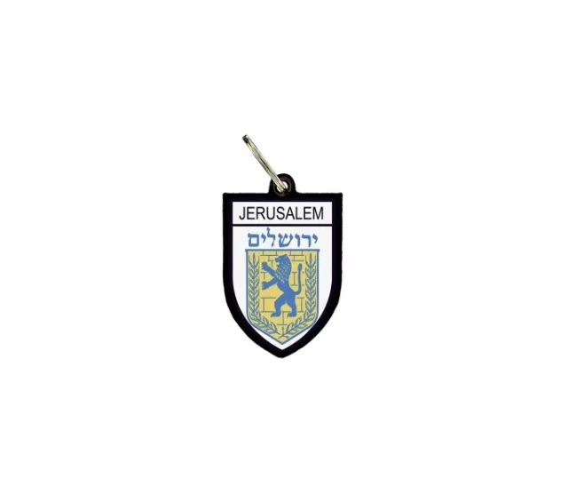 Porte cles clefs cle drapeau collection ville blason israel jerusalem