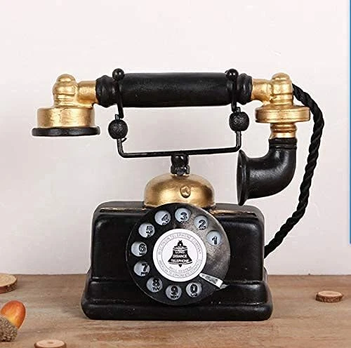 Modelo decorativo creativo grande HoneyCare decoración de pared de teléfono vintage rotativo...