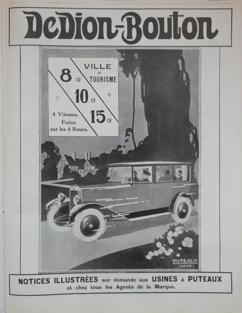 Publicité Presse Originale 1926 – Mestre Et Blatge – Voyage Automobile – Lanterne