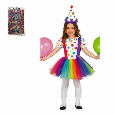 Widmann widmann Set Costume Clown girl e Busta Coriandoli Costume pagliaccia Bambina 