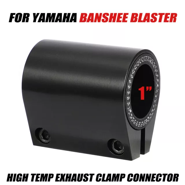 BILLET ALUMINUM 1" High Temp Exhaust Clamp Connector For Yamaha Banshee, Blaster