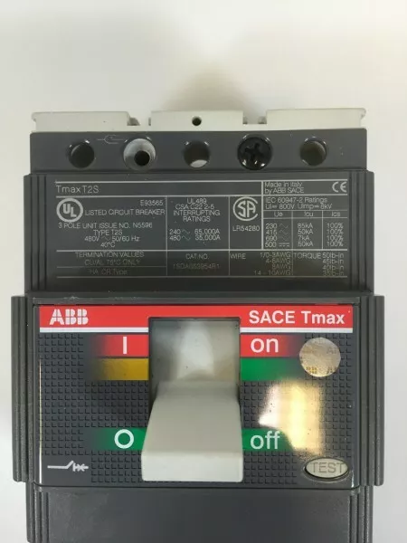 ABB Sace T2S Tmax 15 Amp Disyuntor Low Voltage Interruptor de Circuito 2