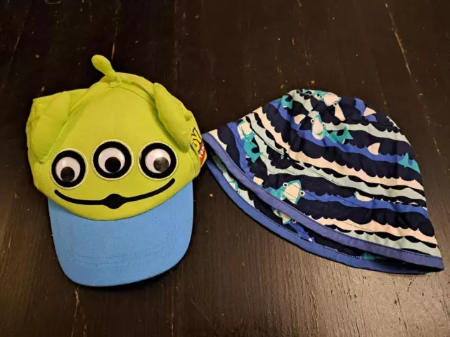 Boys Sun Hat/Cap x 2 - Age 3 to 6 years