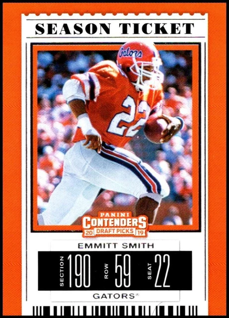 2019 Panini Contenders Draft Tickets Season Ticket #37 Emmitt Smith NM-MT J2M