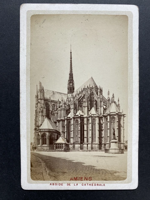 Tirage Vintage De La Cathédrale Notre-Dame De Cambrai (vers 1870) - Photo D'époque Originale