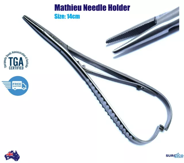 Mathieu Needle Holder Ligature Pliers Orthodontic Suture Surgical Forceps Plier