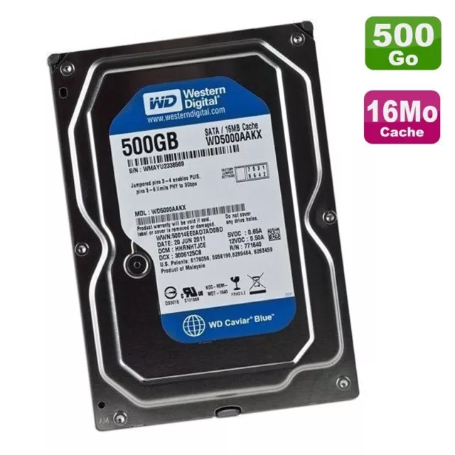 Disque Dur Western Digital Wd5000Aakx  (500Gb Sata)