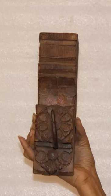 Vintage Old Wood Entryway Wall Key Holder/Hanger/Coat Hooks 11603_116