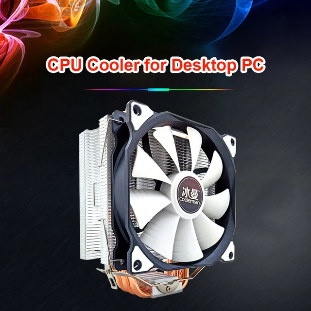 SNOWMAN MT6 12CM CPU Cooler Fan 6 Heat Pipes 4 Pin Heatsink (Single Fan ...