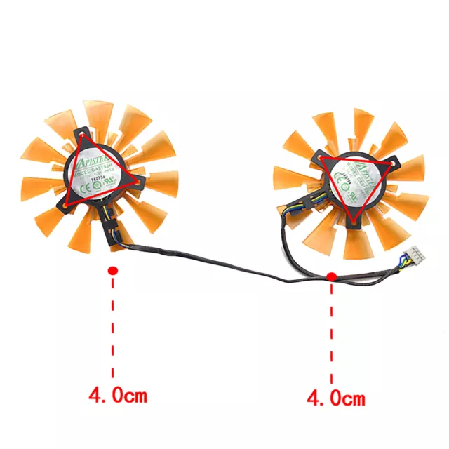 Graphic Card Cooling Fan VGA Replacement Parts for ZOTAC GTX970 750ti 750