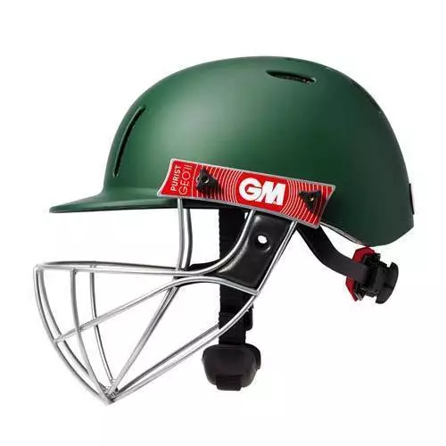 Gunn & Moore Purist GEO II Green Senior Cricket Helmet with Steel Grill