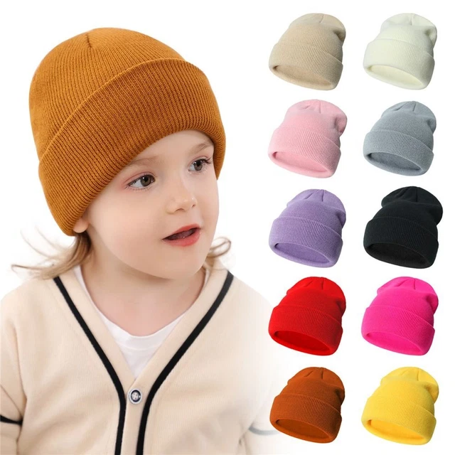 Cappello invernale bambini 2-6 anni cappelli da sci solidi bambini per ragazzi ragazze