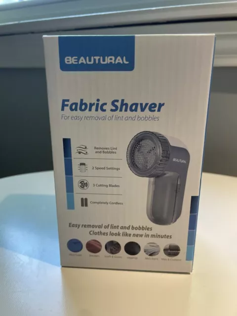 Beautural 719NA-0001 2-Speed Portable Fabric Shaver and Lint Remover