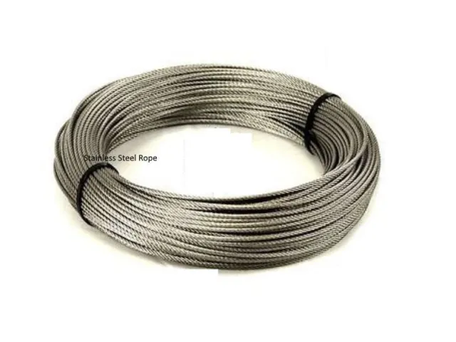 New Stainless Steel Wire Rope cable, (Plastic Coated ,20M)