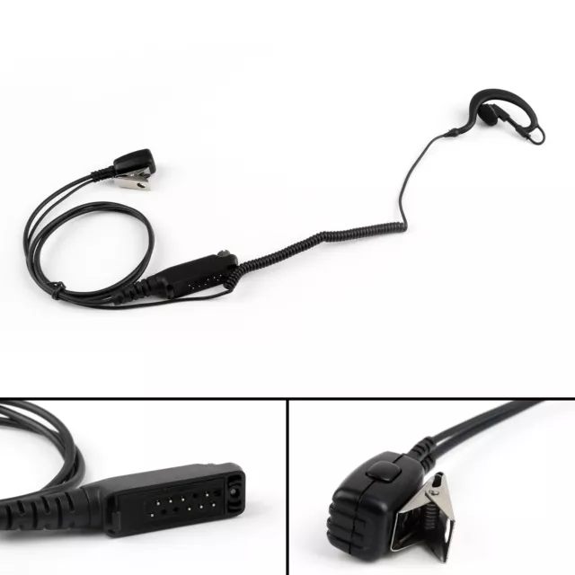 1pcs G-Shape Ear-Hook Earpiece Headset PTT Mic For Sepura STP8000 Walkie Talkie