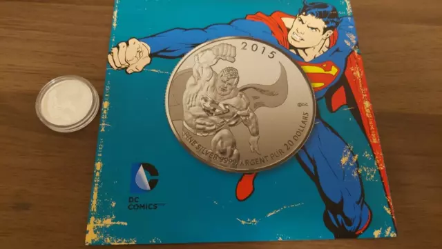 Canada Fine Silver 9999 Coin 2015 Royal Canadian MINT DC Domics Superman