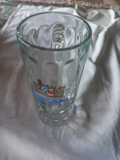 Weihenstephan Beer Stein Bier Glass Glas German made 19 cm