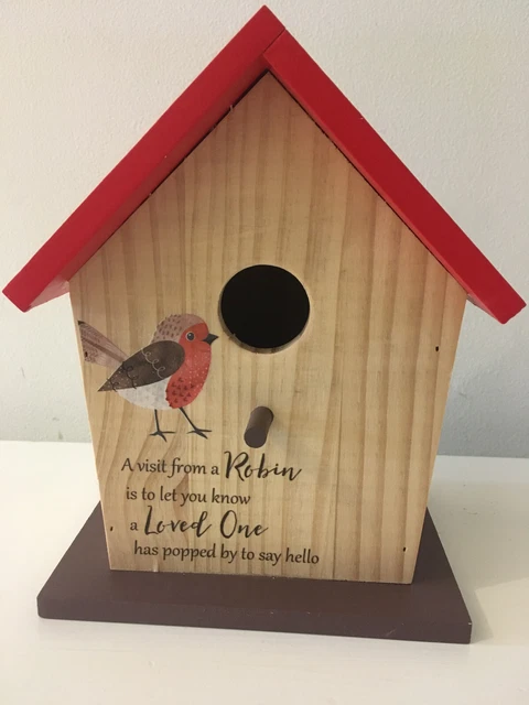 BIRD HOUSE Nesting Box for Robins and Wrens and Small Garden Birds