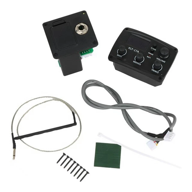 Acoustic Guitar EQ Preamp with Digital Procedding Tuner 3 Band EQ Equalizer Y7R9