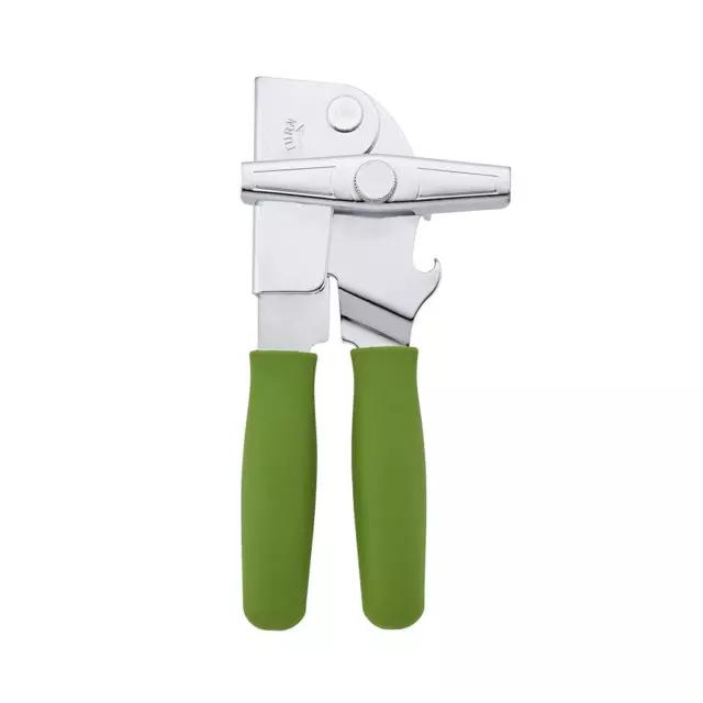 Swing-A-Way 5215425 Portable Manual Can Opener with Built In Bottle Opener Green